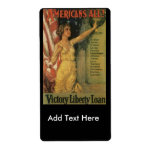 Americans All World War II Custom Shipping Labels