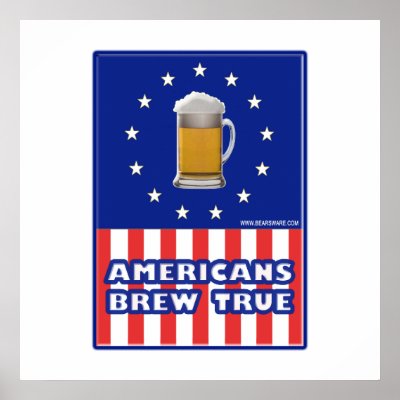 Americans Brew True Print by bear518