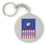 Americans Brew True Wine Key Chain