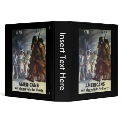Americans Fight World War 2 3 Ring Binders by worldwar2gifts