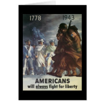 Americans Fight World War 2 Greeting Cards