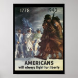 Americans Fight World War 2 Posters