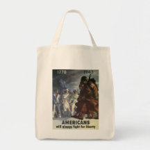 Americans Fight World War 2 Tote Bag