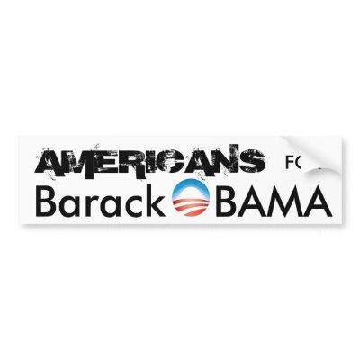 AMERICANS for OBAMA Bumper Sticker by tjlabey