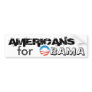 AMERICANS for OBAMA Bumper Sticker