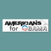 AMERICANS for OBAMA bumper stickers
