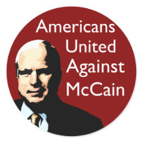 Americans United Against McCain stickers