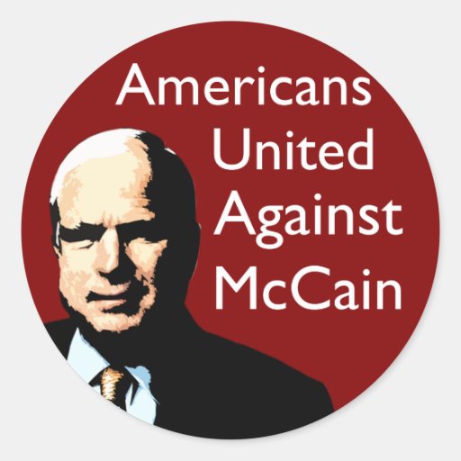 Americans United Against McCain Sticker