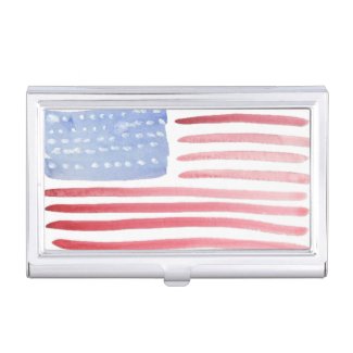 Americans USA Flag Business Card Case