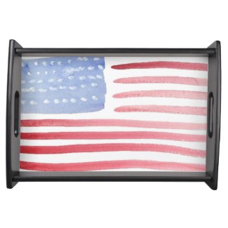 USA Patriotic Home Serving Party Trays
