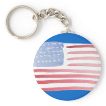 Americans USA Flag Keychains