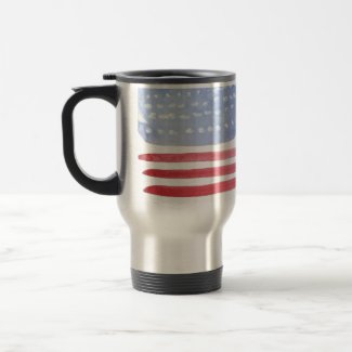 Americans USA Flag 15 Oz Stainless Steel Travel Mug