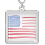 Americans USA Flag Necklace