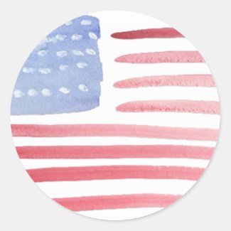 Personalized Amercan Flag Stickers 