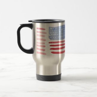 Americans USA Flag Travel Mug