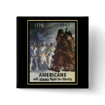 Americans Will Always Fight For Freedom buttons