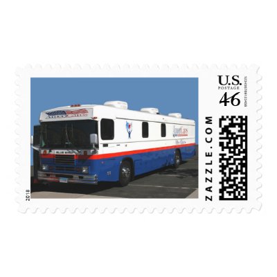 AmeriCares Bus Postage Stamp by AmeriCares