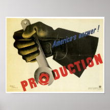 America's Answer ~ Production! Posters