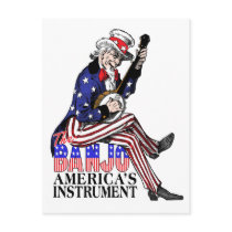 America's Banjo Postcard postcards