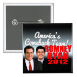 America's Comeback Team buttons
