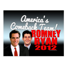 America's Comeback Team Postcard