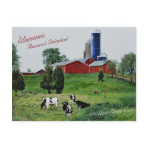 America's Dairyland postcards