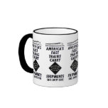 America's Fast Trains Carry Railway Express Coffee Mug
