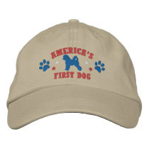 America's First Dog Embroidered Hat embroidered hats by MenagerieMayhem America's First Dog Embroidered Hat embroidered hats