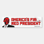 America's First Red President Bumper Sticker