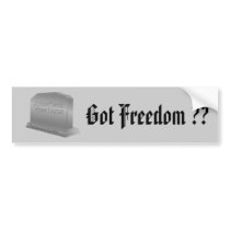 Americas Freedoms - Bumper Sticker bumper stickers by carlj56 Americas Freedoms - Bumper Sticker bumper stickers
