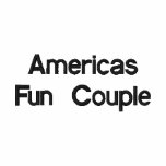 Americas Fun Couple T-Shirt embroidered shirts