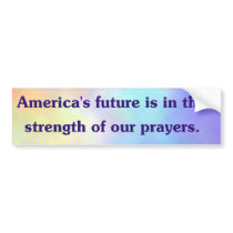 America's Future Bumper Sticker