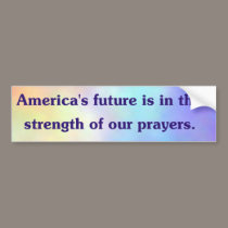 America's Future Bumper Sticker bumper stickers