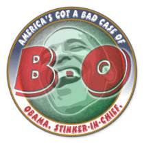 America's Got a Bad Case of... Round Stickers
