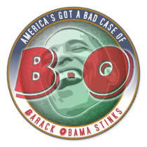America's Got a Bad Case of... Round Sticker