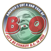 America's Got a Bad Case of... Round Stickers