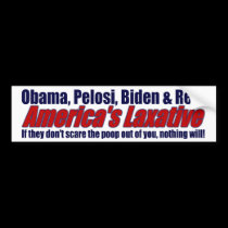 America's Laxative bumper stickers