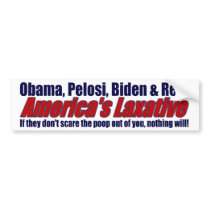 America's Laxative bumper stickers