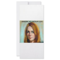 AMERICA'S MONA LISA RACK CARD DESIGN