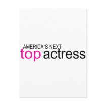 Americas Next Top Actress postcards