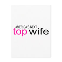 Americas Next Top Wife Postcards