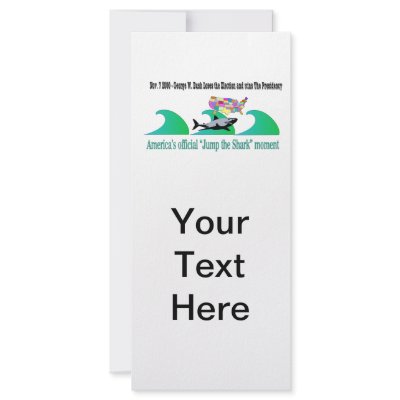 America's Official "Jump the Shark" Moment Card Rack Card Design by joystickenvy