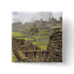 Americas, Peru, Machu PIcchu. The ancient Pinback Buttons