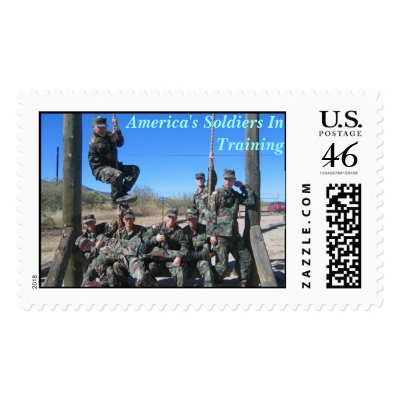 America's Soldiers In Training Postage Stamps by N_hall