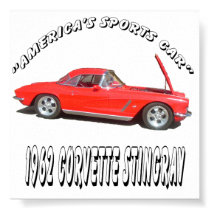 "America's Sports Car" posters