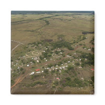 Amerindan Village. Seasonally-flooded Fridge Magnets