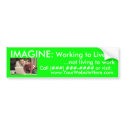 AmeriPlan® Working to Live bumper stickers