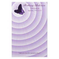 Amethyst Butterfly Stationery