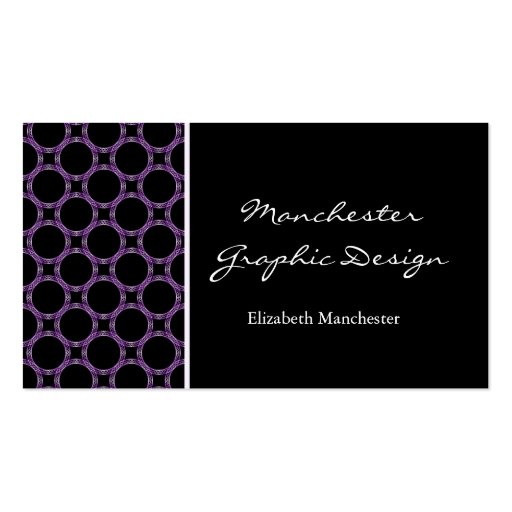 Amethyst Circles Business Card (front side)