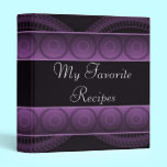 Amethyst Circles Recipe Book binders